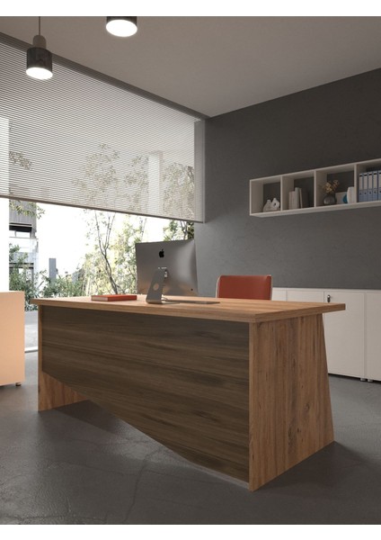 Festival Ofis Masası - OFİS-7-6-2-160X90 Beyaz - Ceviz