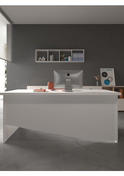 Festival Ofis Masası - OFİS-7-1-1-160 x 90 Beyaz - Beyaz