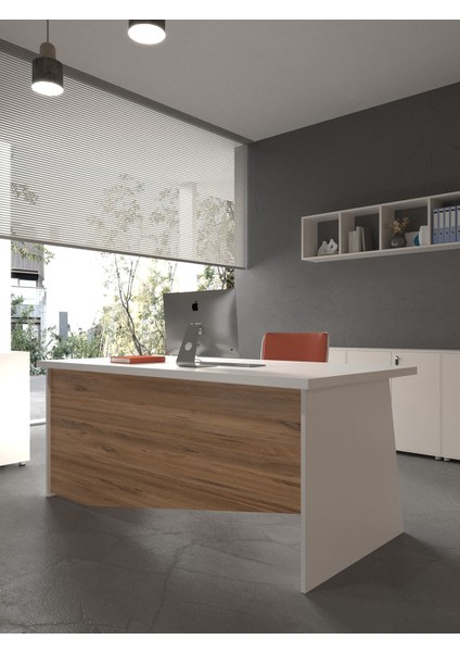 Festival Ofis Masası - OFİS-5-1-6-180X75 Beyaz - Çam