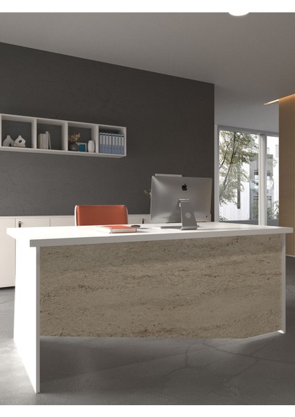 Festival Ofis Masası - OFİS-7-1-8-140X60 Beyaz - Travelter modelleri