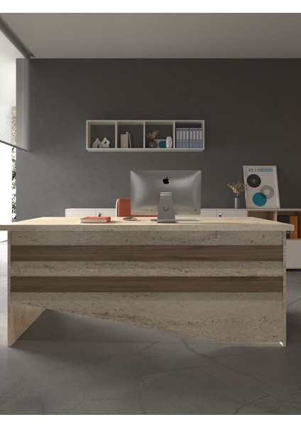 Festival Ofis Masası - OFİS-6-8-2-120X90 Beyaz - Ceviz fiyatları