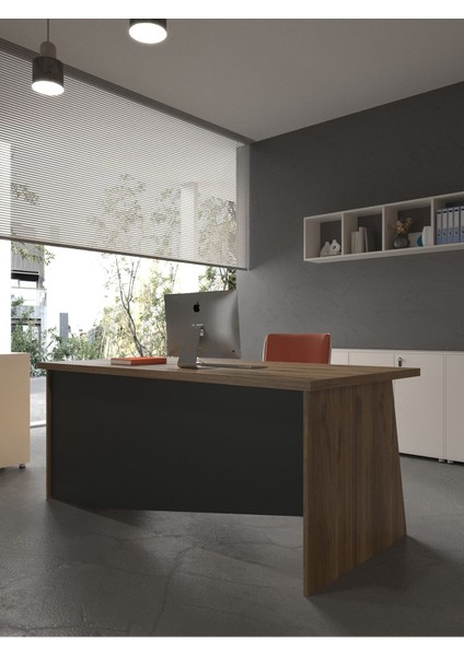 Festival Ofis Masası - OFİS-5-2-4-160 x 60 Beyaz - Antrasit