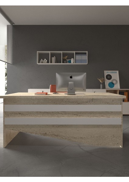 Festival Ofis Masası - OFİS-6-8-1-160 x 75 Beyaz - Beyaz
