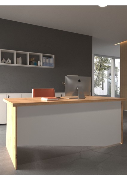 Festival Ofis Masası - OFİS-7-6-1-120X90 Beyaz - Beyaz modelleri