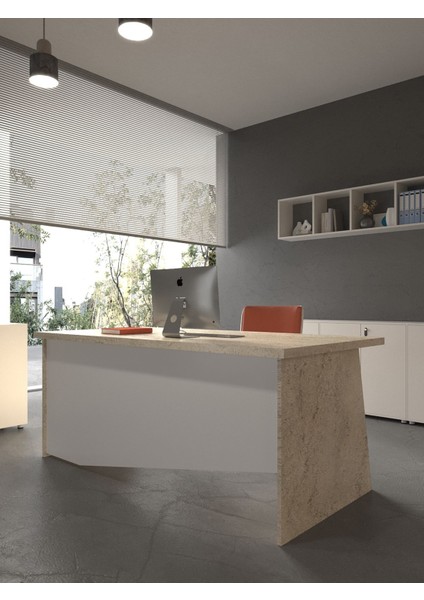 Festival Ofis Masası - OFİS-5-8-1-180X75 Beyaz - Beyaz