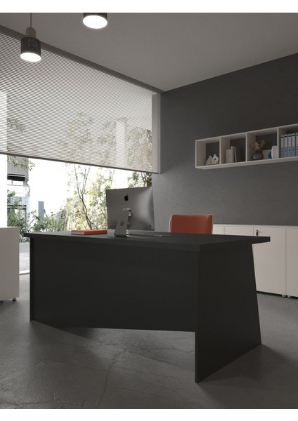 Festival Ofis Masası - OFİS-5-4-4-160X90 Beyaz - Antrasit