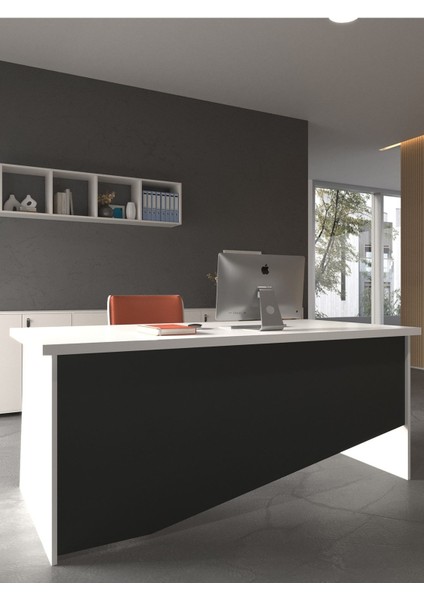 Festival Ofis Masası - OFİS-5-1-4-140X90 Beyaz - Antrasit modelleri