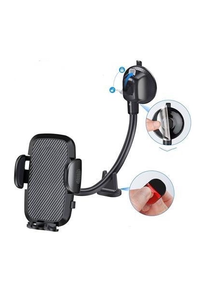 Ayarlanabilir Vakum Kilitli Cam ve Torpidoya Takılabilen Telefon Tutucu fırsatları