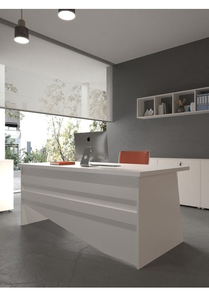 Festival Ofis Masası - OFİS-6-1-1-180X60 Beyaz - Beyaz