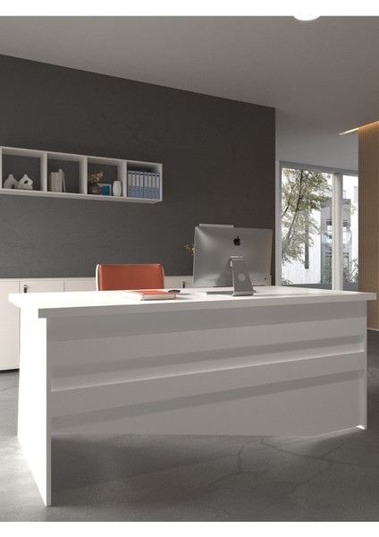 Festival Ofis Masası - OFİS-6-1-1-180X60 Beyaz - Beyaz modelleri