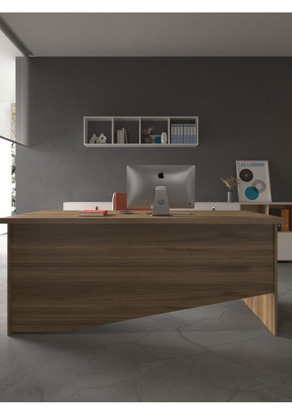 Festival Ofis Masası - OFİS-5-2-2-160X90 Beyaz - Ceviz