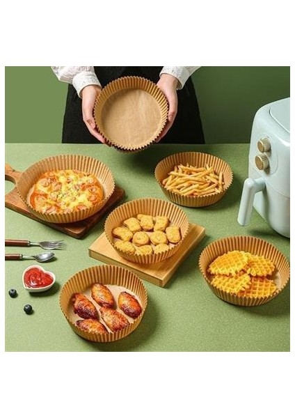 50 Adet Air Fryer Pişirme Kağıdı Tek Kullanımlık Hava Fritöz Yağ Geçirmez Yapışmaz Tabak Model fiyatları