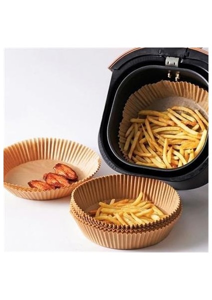 50 Adet Air Fryer Pişirme Kağıdı Tek Kullanımlık Hava Fritöz Yağ Geçirmez Yapışmaz Tabak Model fırsatları