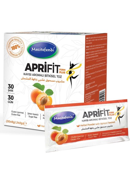 Aprifit Kayısı Aromalı Bitkisel Toz 30 Şase