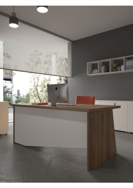Festival Ofis Masası - OFİS-5-2-1-120X90 Beyaz - Beyaz