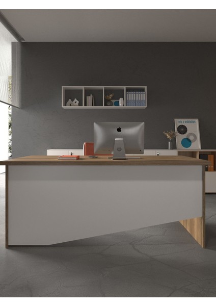 Festival Ofis Masası - OFİS-5-2-1-120X90 Beyaz - Beyaz fiyatları