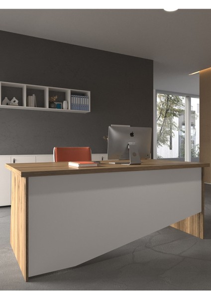 Festival Ofis Masası - OFİS-5-2-1-120X90 Beyaz - Beyaz modelleri