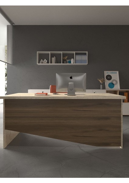 Festival Ofis Masası - OFİS-7-8-2-180 x 60 Beyaz - Ceviz