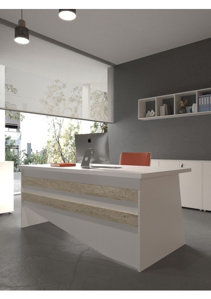 Festival Ofis Masası - OFİS-6-1-8-180X90 Beyaz - Travelter