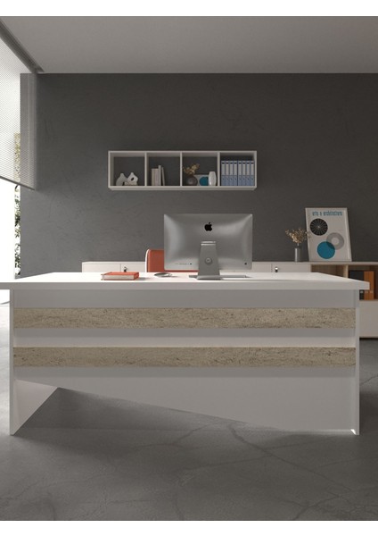 Festival Ofis Masası - OFİS-6-1-8-180X90 Beyaz - Travelter fiyatları