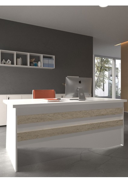 Festival Ofis Masası - OFİS-6-1-8-180X90 Beyaz - Travelter modelleri
