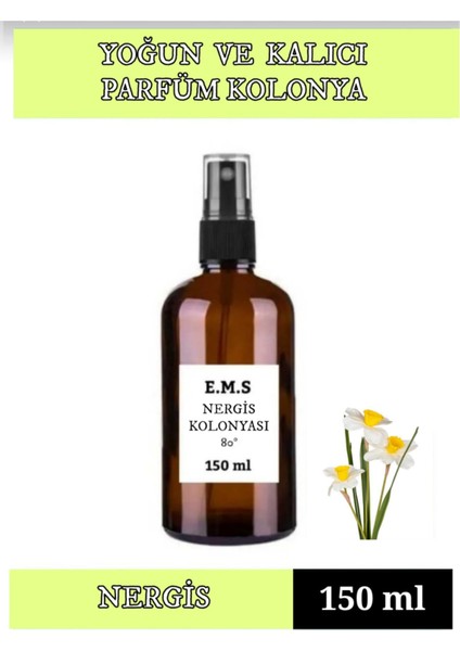 Nergis Kolonyası 150 ml Parfümlü Nergis Kolonyası 80 Derece.