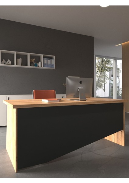 Festival Ofis Masası - OFİS-5-6-4-180X60 Beyaz - Antrasit modelleri