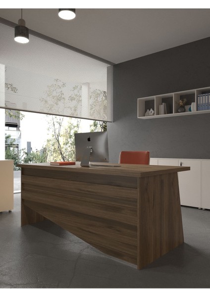 Festival Ofis Masası - OFİS-6-2-2-120X90 Beyaz - Ceviz