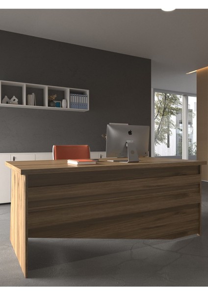 Festival Ofis Masası - OFİS-6-2-2-120X90 Beyaz - Ceviz