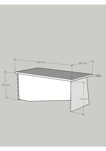 Festival Ofis Masası - OFİS-5-4-4-120X90 Beyaz - Antrasit fırsatları