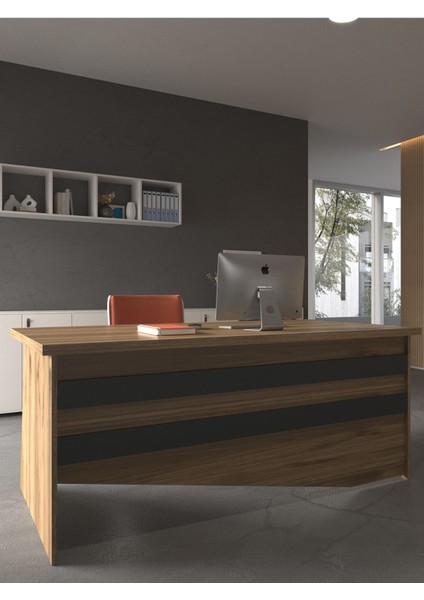 Festival Ofis Masası - OFİS-6-2-4-180X60 Beyaz - Antrasit modelleri