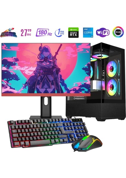 I5 13400F 16GB Ddr4 1tb M2 12GB RTX3060 27" 165Hz Monitörlü Oyun Bilgisayarı
