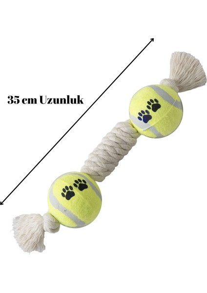 Doğal Pamuk Halat Top Köpek Oyuncağı