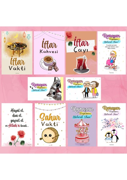 Ramazan Motivasyon Kartları