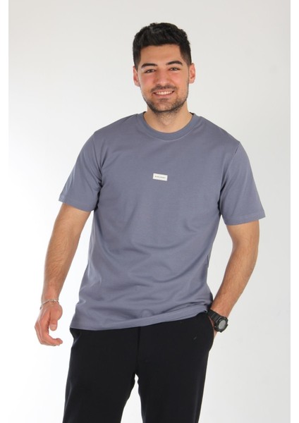 2702 Baskı 2 - Worldwıde 1 Baskılı 18*1 Süprem O Yaka T-Shirt