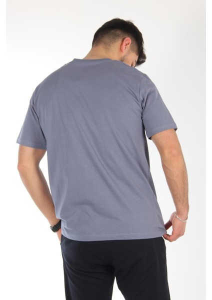2702 Baskı 2 - Worldwıde 1 Baskılı 18*1 Süprem O Yaka T-Shirt