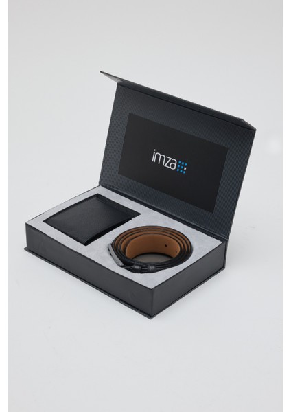 Siyah Kemer Cüzdan Set 1048240100