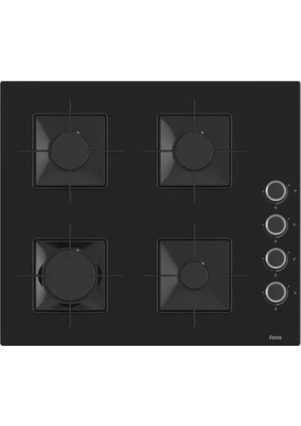 Flowart Ventora Plus Siyah 3'lü Ankastre Set ( QBL63CS-SS205-D077 )