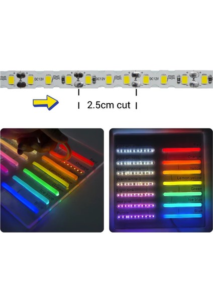 Ikinci Nesil Mor Difüzör 5 Metre 6mm Neon LED Silikon Şerit Kapağı (Led Şerit Içermez)