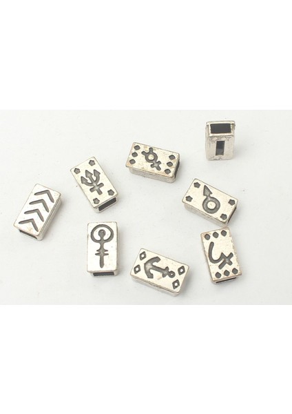 3x6 mm Burçlar- Gezegenler- Mitolojik Desenli Dikdörtgen Bileklik Köprü Aparatı (100 Gram) fiyatları