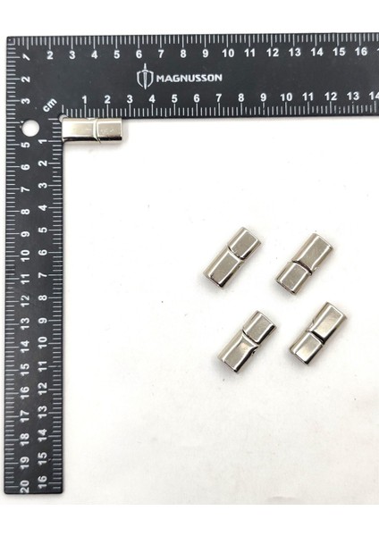 5x10 Mm Deri Bileklik Kiliti Oval Mıknatıslı Kilit (5 Adet)