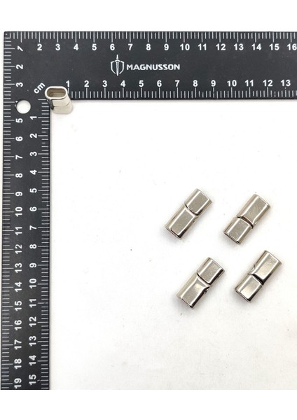 5x10 Mm Deri Bileklik Kiliti Oval Mıknatıslı Kilit (5 Adet)