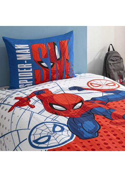 Yeni Sezon Lisanslı Spiderman Web Tek Kişilik Pike Takımı