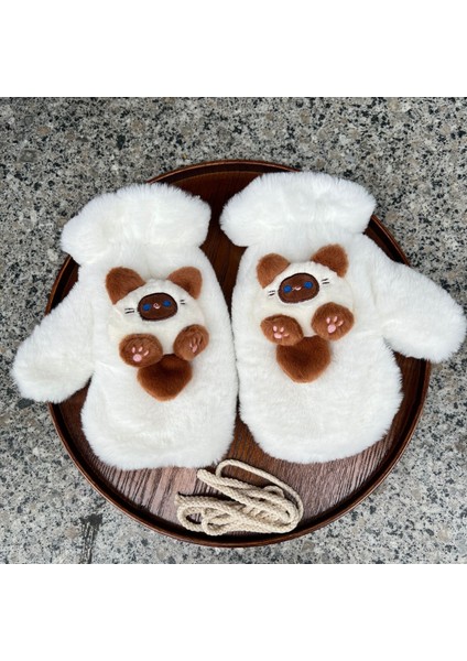 Sevimli Ilginç Peluş Parmak Eln Kadın Kürklü Sonbahar ve Kış Anti Soğuk Donma (Yurt Dışından) fiyatları