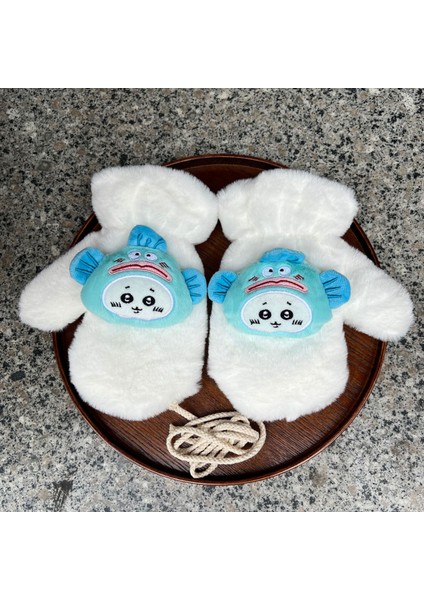 Sevimli Ilginç Peluş Parmak Eln Kadın Kürklü Sonbahar ve Kış Anti Soğuk Donma (Yurt Dışından) modelleri