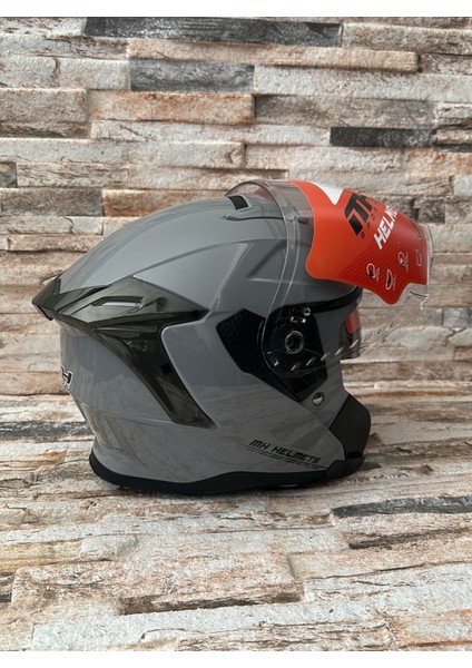 Sports Yarım Açık Motosiklet Kask Güneş Vizörlü Nardo Gri fırsatları