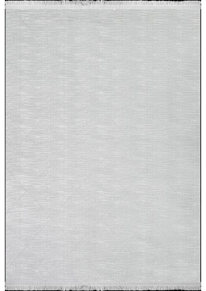 Merit Koleksiyonu Modern Saçaklı Halı 2756 Gri
