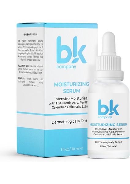 Tüm Cilt Tipleri İçin Yoğun Nemlendirici Serum 30 ml (Hyaluronic Acid 2% B5)