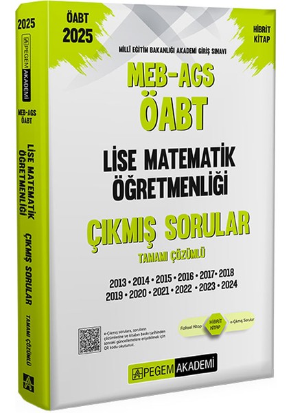 2025 MEB-AGS-ÖABT Lise Matematik Öğretmenliği Tamamı Çözümlü Çıkm