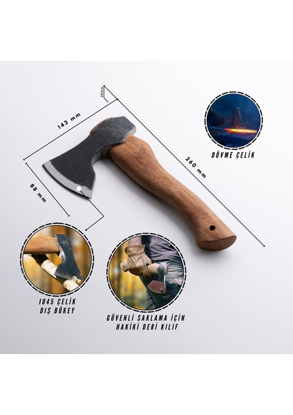 Yekpare Kamp Balta 1045 Çelik Kılıf li fırsatları